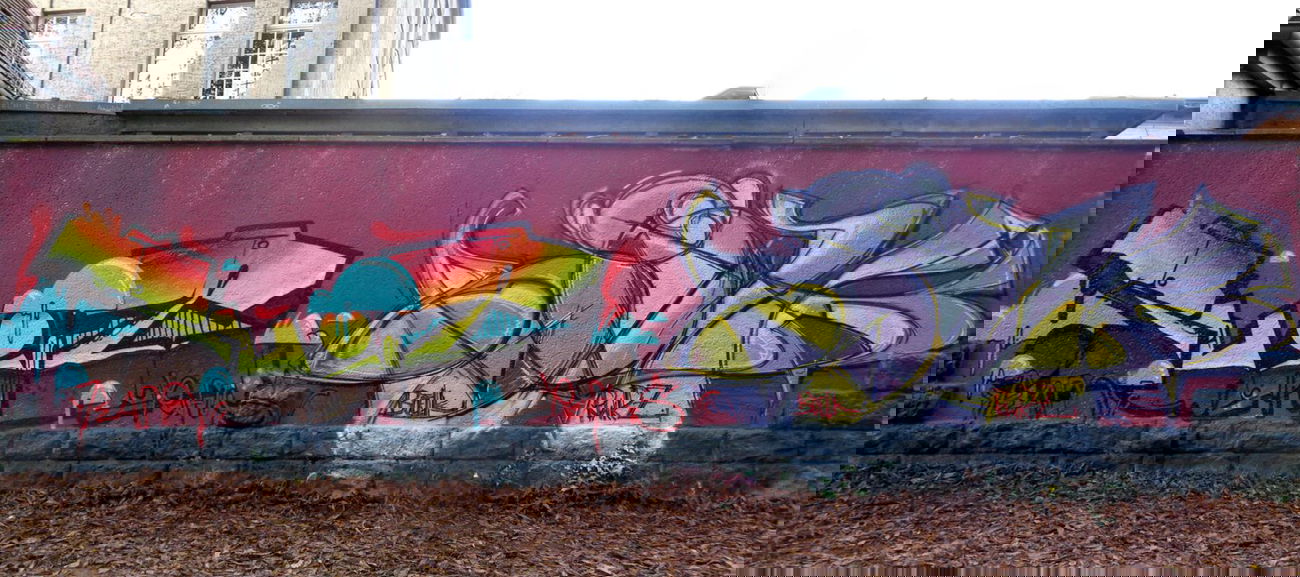 Graffiti Wall in Jena - Photo by HOBO - SUIT, BÖLK, 1ST (2014)