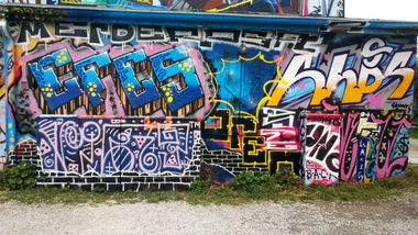Graffiti Wall in Jena - Photo by HOBO - XQ, UNO (2014)