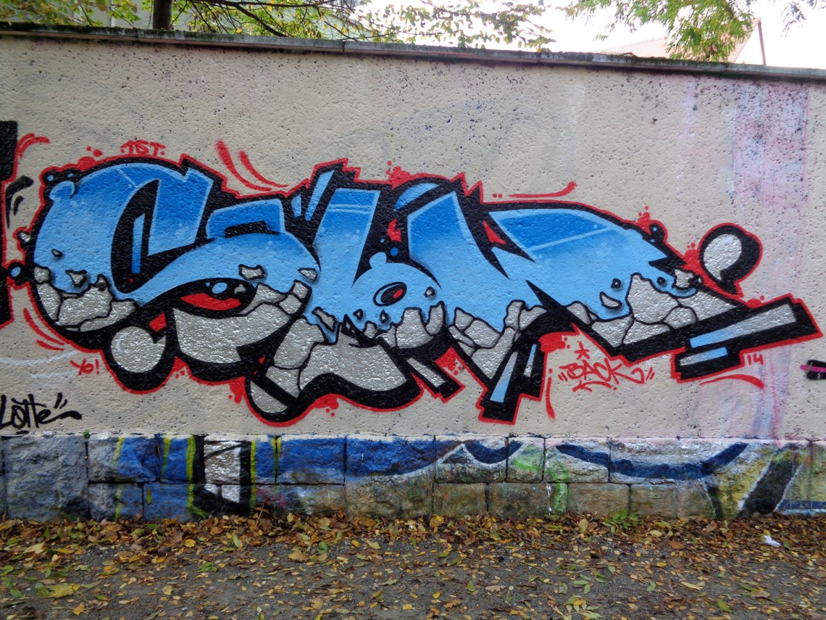 Graffiti Wall in Jena - Photo by HOBO - SLOW, 1ST (2014)