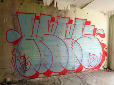 Graffiti Bombing in Jena - Photo by HOBO - HEBS, 1ST (2014)