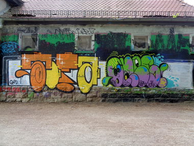Graffiti Wall in Jena - Photo by HOBO - SOFA, ONES (2016)