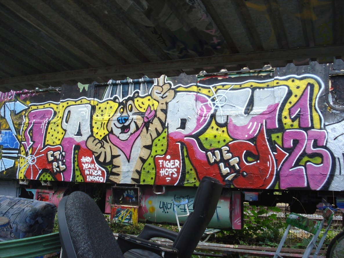 Graffiti Wall in Jena - Photo by HOBO - LARY125, WELT, CTRL