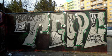 Graffiti Bombing - Photo by HOES91