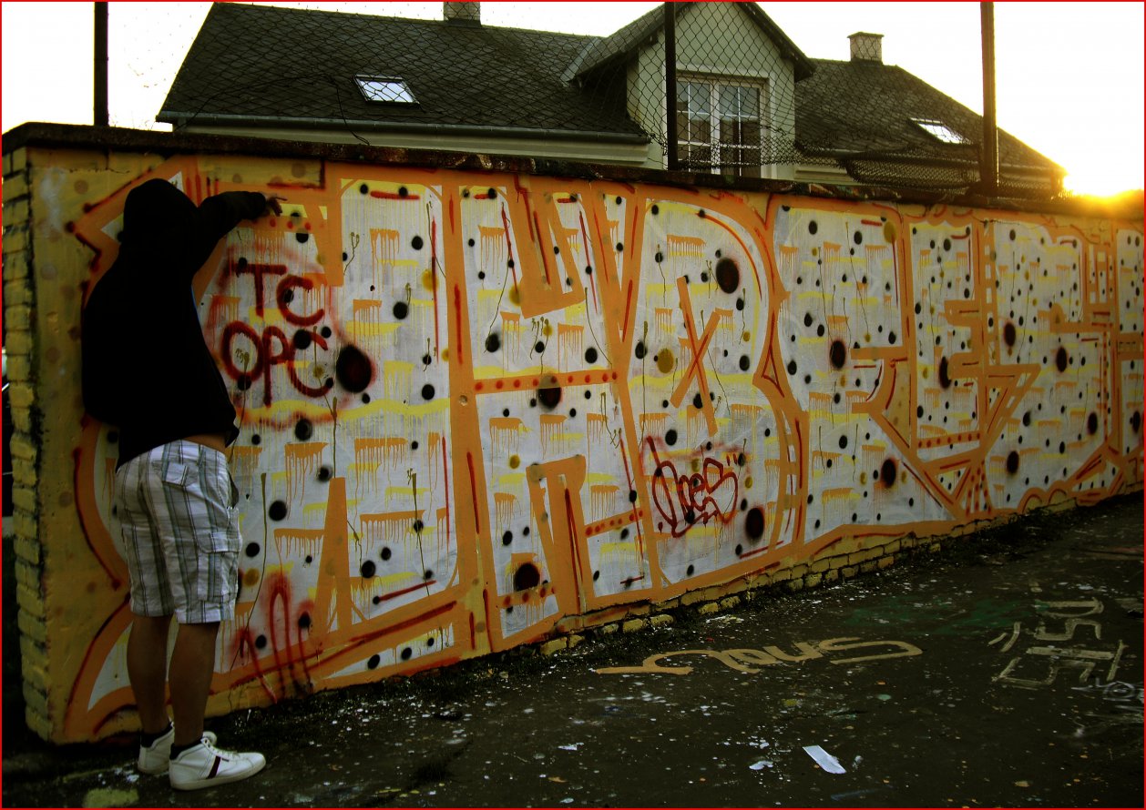 Graffiti Wall - Photo by HOES91 - HOES, HOES91, TC (2014)