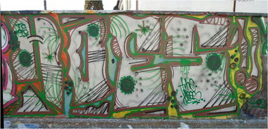 Graffiti Bombing in Okres Opava - Photo by HOES91 - HOES (2015)