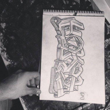 Graffiti Sketch - Photo by HOKES