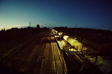 Graffiti Artwork in Saint Petersburg - Photo by HOPE - atmosphere, night, train