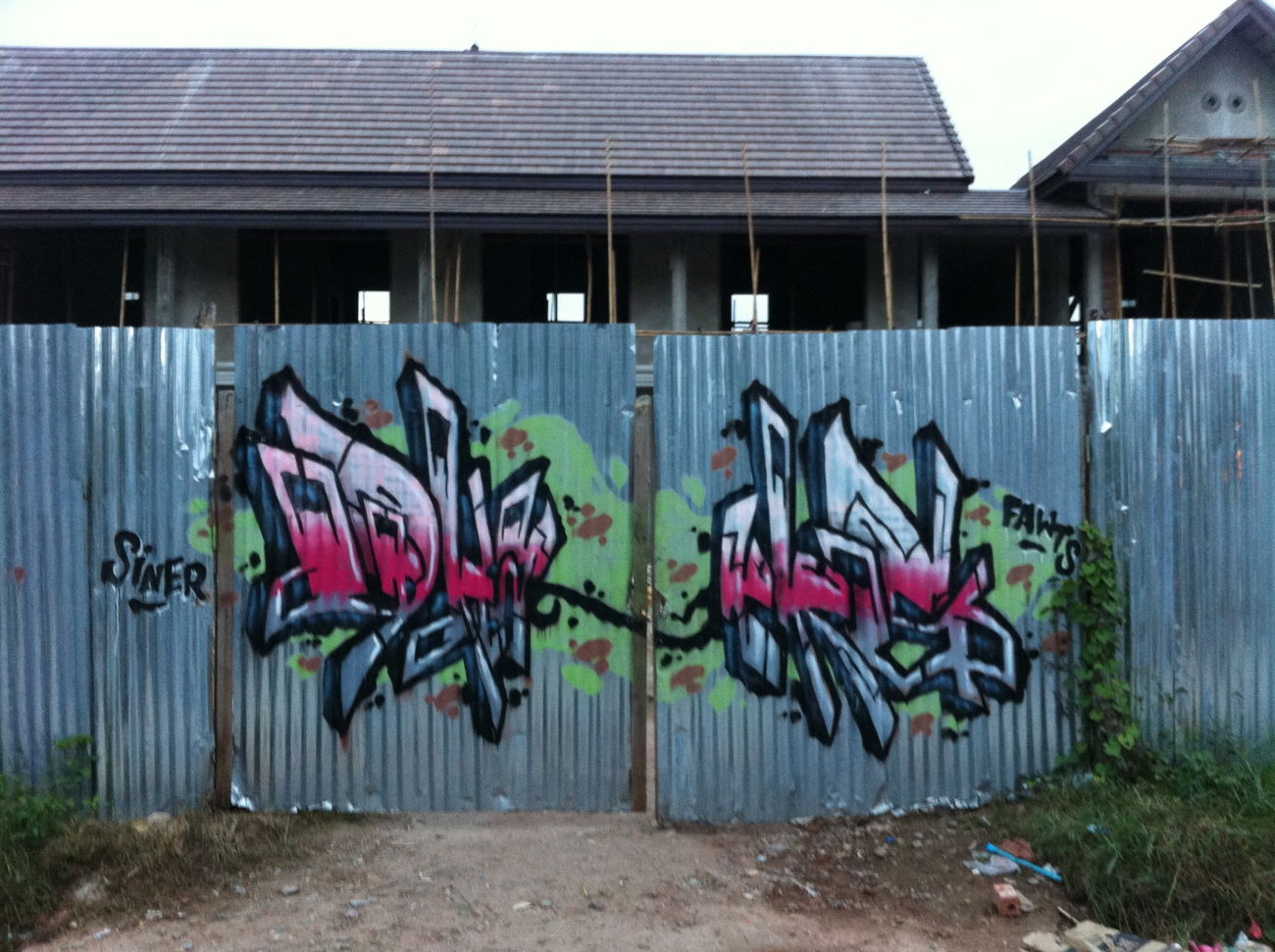 Graffiti Bombing - Photo by HOYA - siner, fawts