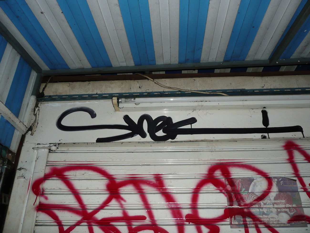 Graffiti Bombing - Photo by HOYA - snek, bangkok, thailand