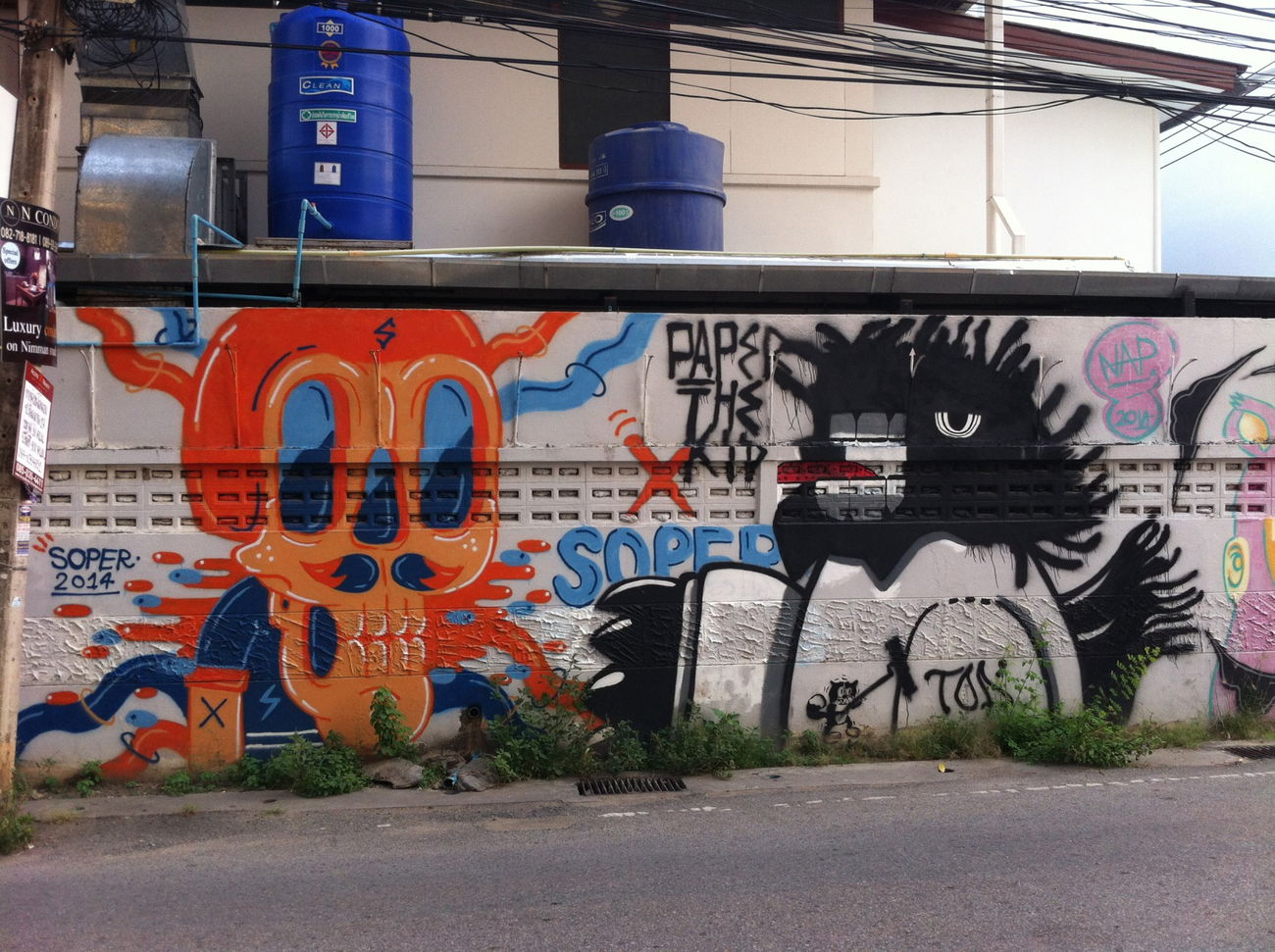 Graffiti Street Art - Photo by HOYA - chiang, mai, thailand