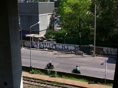 Graffiti Bombing - Photo by HOYA - klue, with, MAS