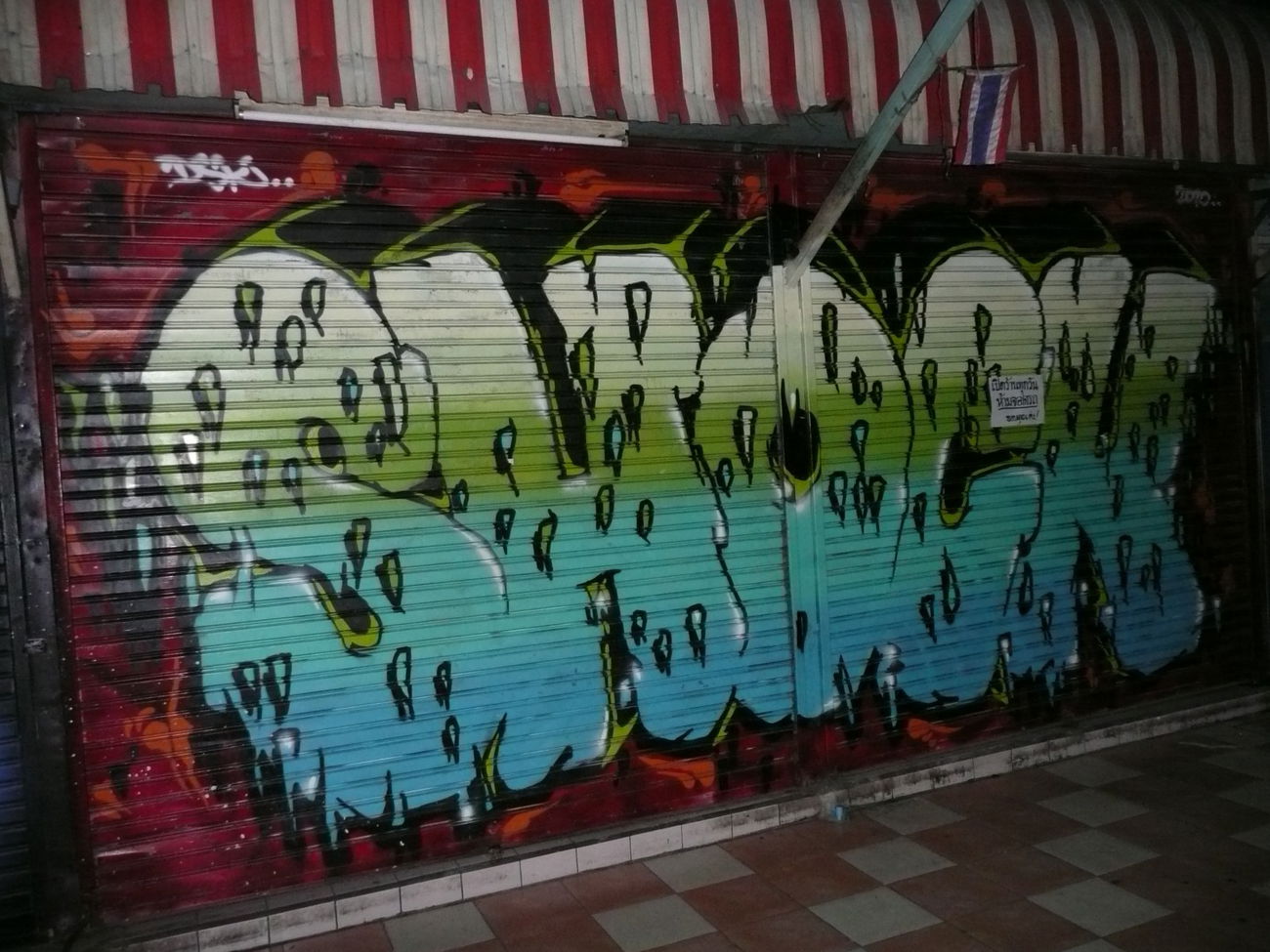 Graffiti Bombing - Photo by HOYA - shock, bangkok, thailand