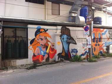 Graffiti Street Art - Photo by HOYA - chiang, mai, thailand