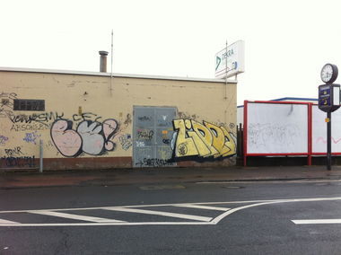 Graffiti Bombing - Photo by HOYA - bb, beach, boys