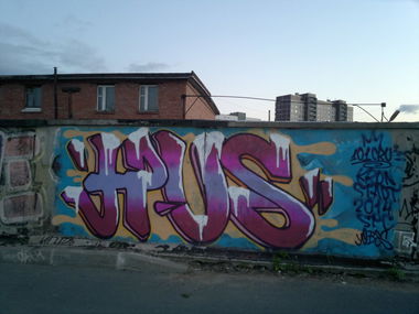 Graffiti Wall - Photo by HUSTLER