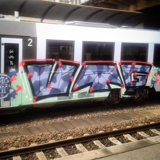 Graffiti Train - Photo by HaCksau - vtg