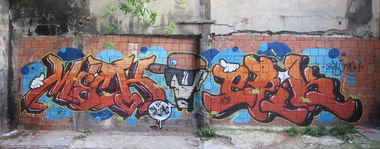 Graffiti Wall in Istanbul - Photo by HacksawDimJuggan - MECK, EPIK, ORG (2014)
