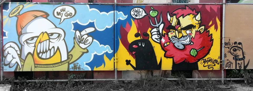 Graffiti Wall - Photo by Haevi - haevi, bkopf, haevistyles