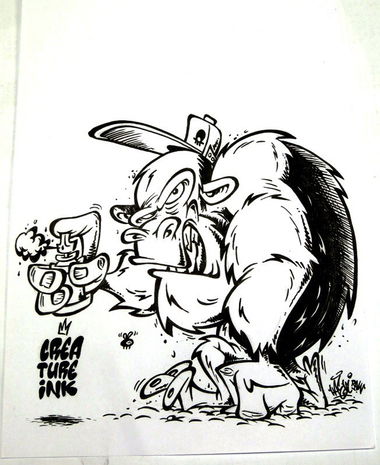 Graffiti Sketch - Photo by Haevi - haevi, haevistyles, creature_ink