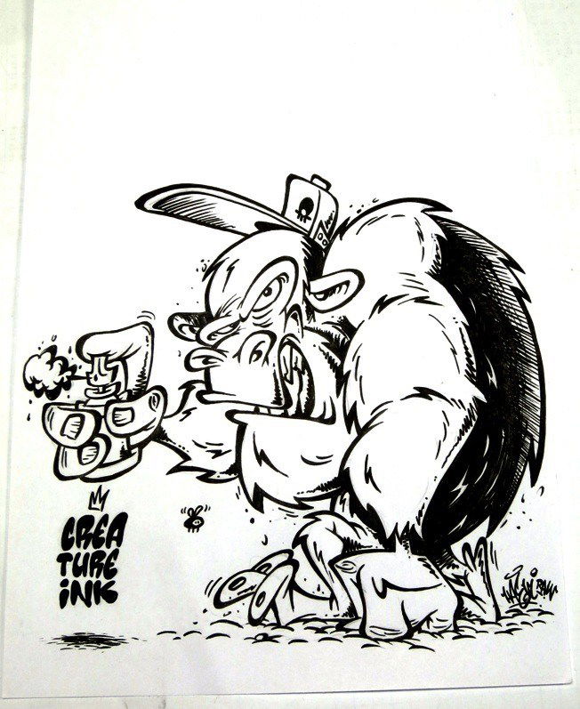 Graffiti Sketch - Photo by Haevi - haevi, haevistyles, creature_ink