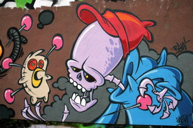 Graffiti Wall - Photo by Haevi - haevi, haevistyles, creature_ink