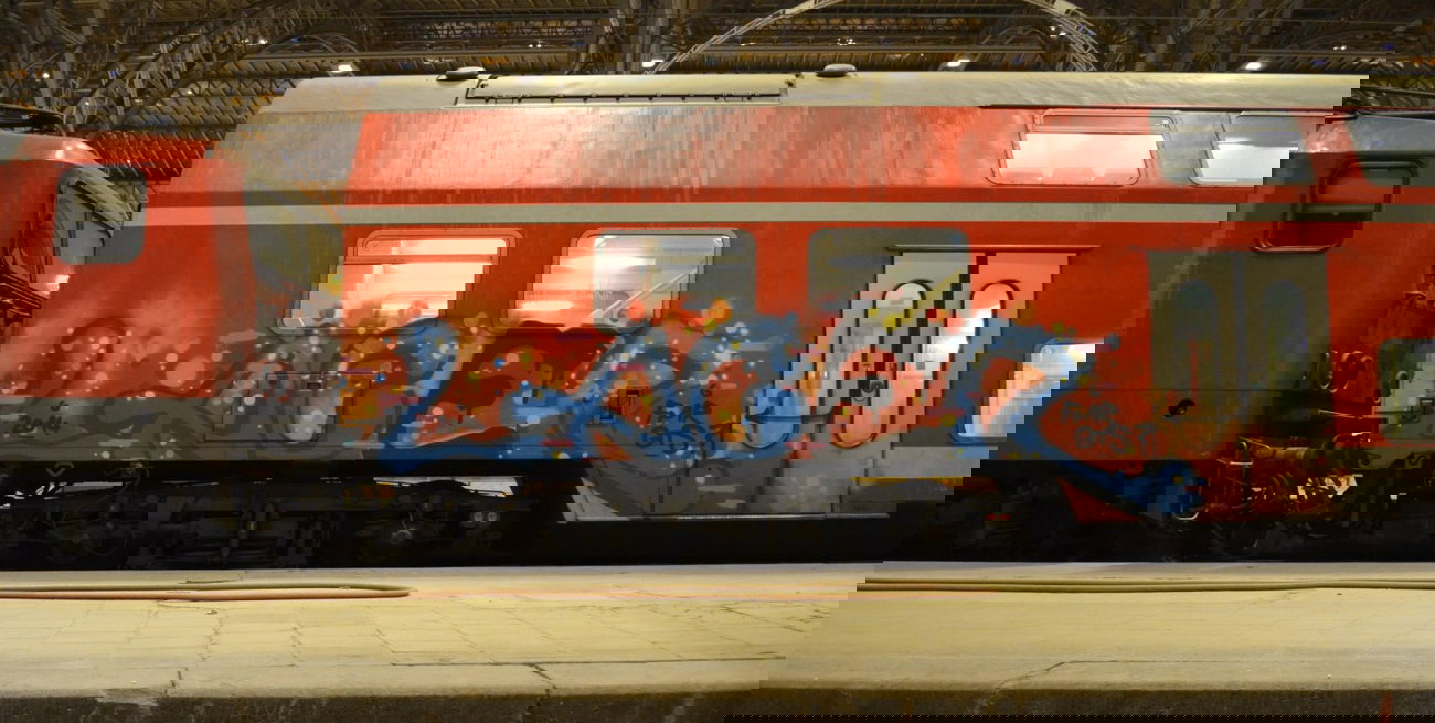 Graffiti Train - Photo by Hall3rOT - LACER, FMR, GTS (2014)