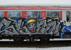 Graffiti Train - Photo by Hall3rOT - SHIZO