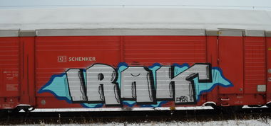 Graffiti Train - Photo by Hall3rOT - IRAK