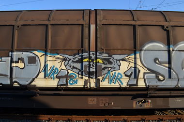 Graffiti Train - Photo by Hall3rOT - NR.1, &, NR.1