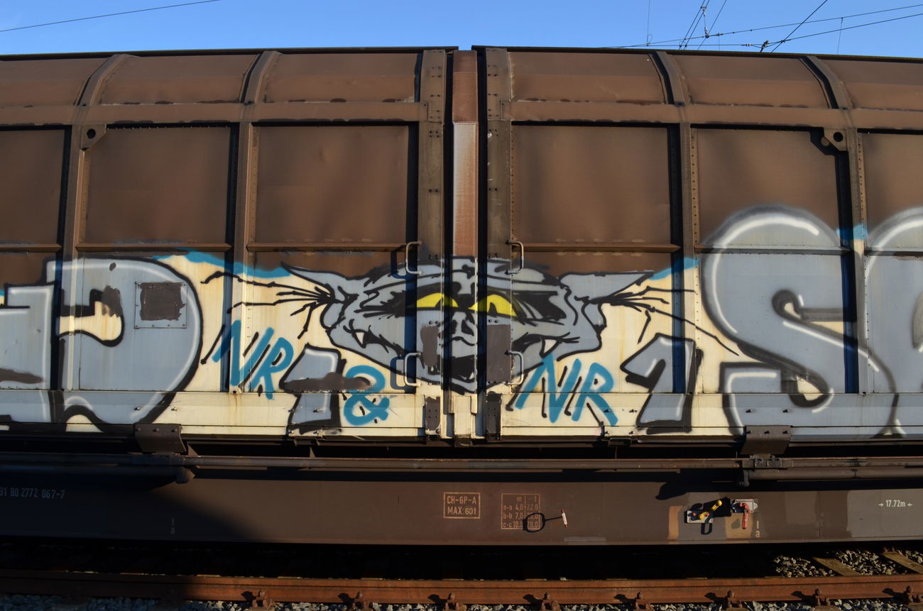 Graffiti Train - Photo by Hall3rOT - NR.1, &, NR.1