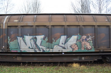Graffiti Train - Photo by Hall3rOT - CARS, TRO, MOFO
