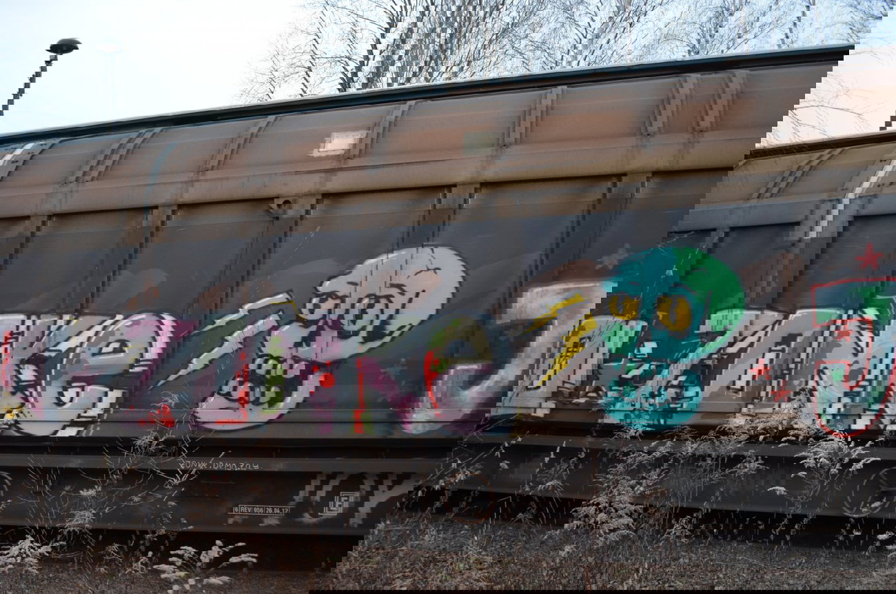 Graffiti Train - Photo by Hall3rOT - ZONKE