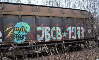 Graffiti Train - Photo by Hall3rOT - JBCB, 1973