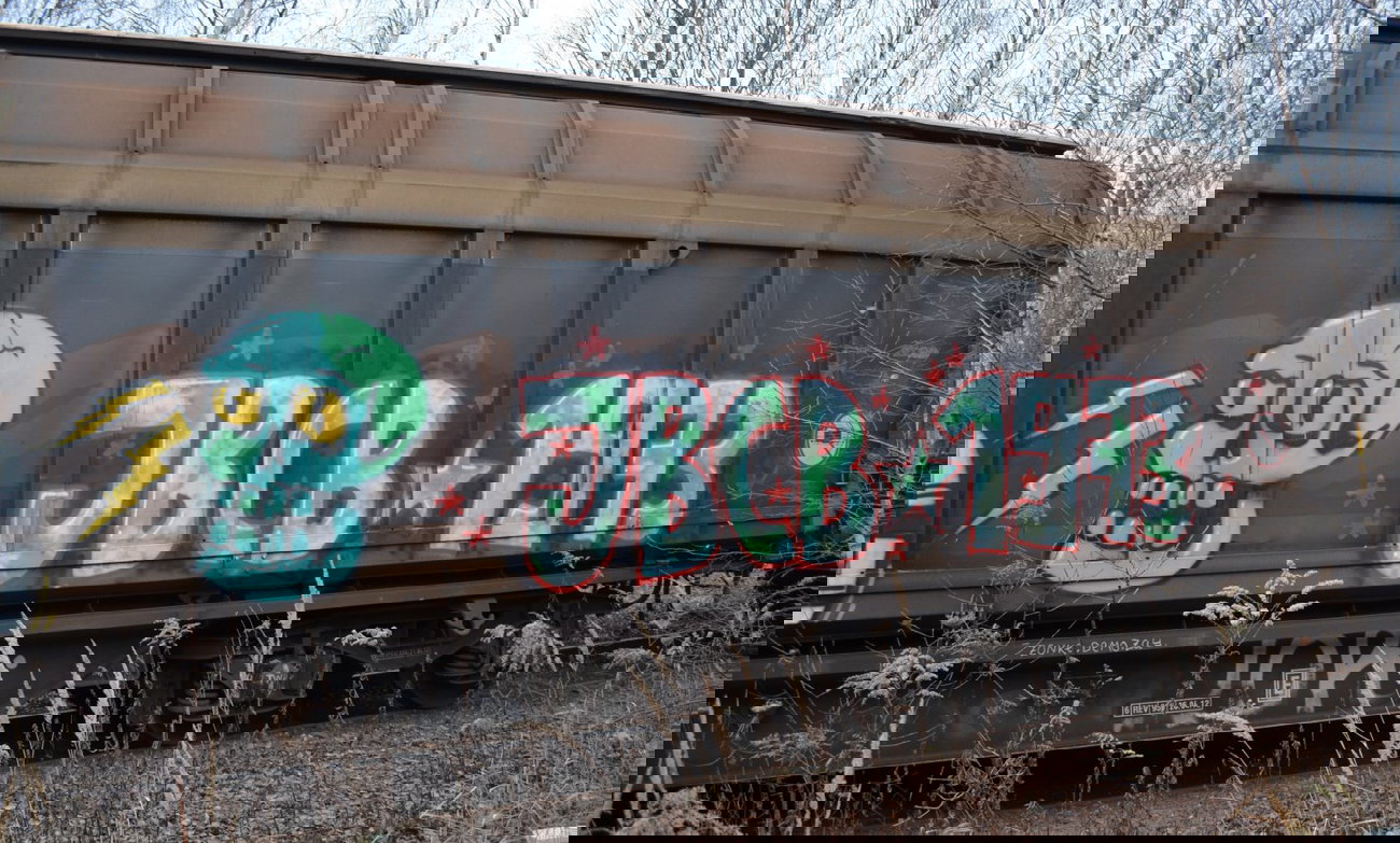 Graffiti Train - Photo by Hall3rOT - JBCB, 1973