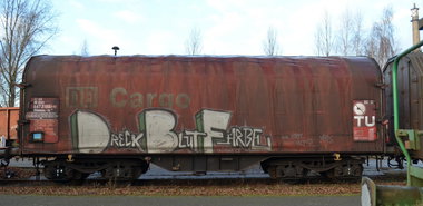 Graffiti Train - Photo by Hall3rOT - DBF, Dreck, Blut