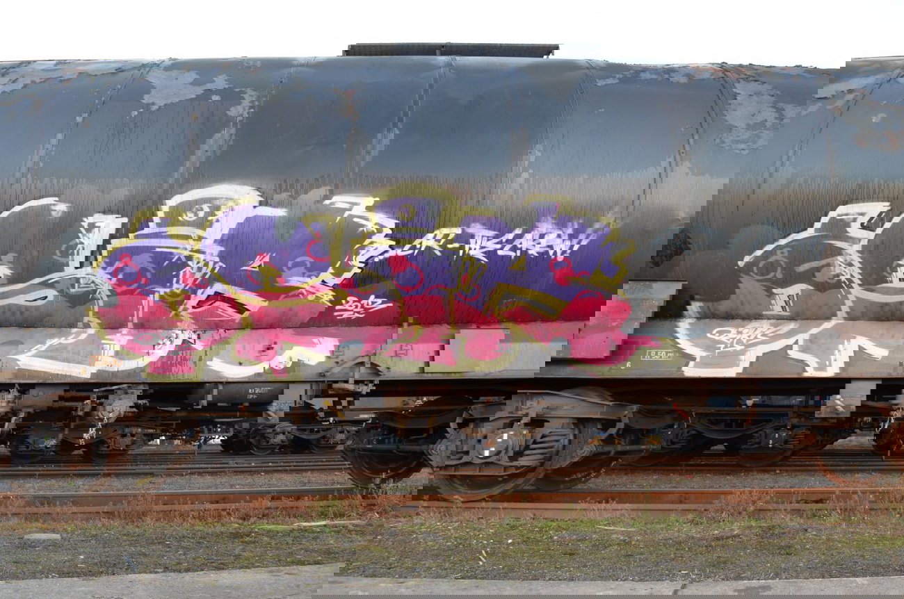 Graffiti Train - Photo by Hall3rOT - OSIR, OZIRIS, CR (2013)