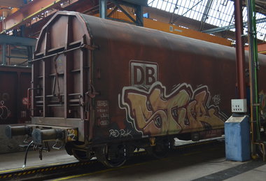 Graffiti Train - Photo by Hall3rOT - STUR, CR, ROD