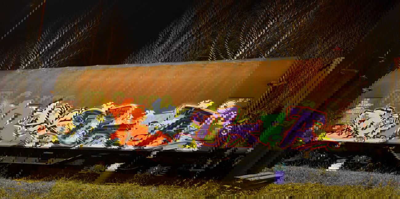 Graffiti Train - Photo by Hall3rOT - BIREK, IKEA (2014)