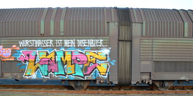 Graffiti Train - Photo by Hall3rOT - LAMPE, USW