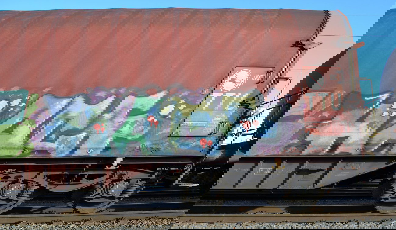 Graffiti Train - Photo by Hall3rOT - HACF, SYRO
