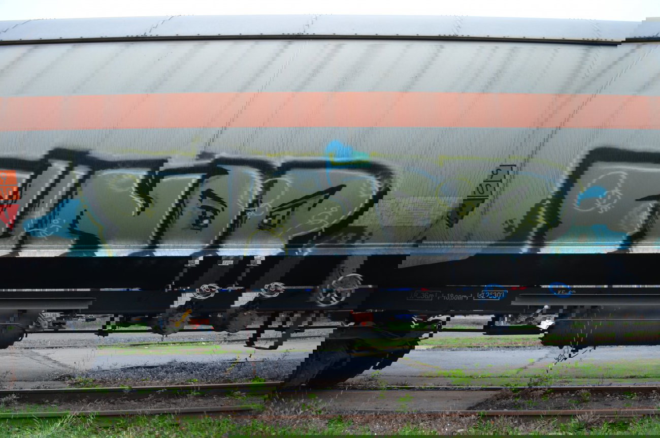 Graffiti Train - Photo by Hall3rOT - FUNDP (2013)