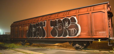 Graffiti Train - Photo by Hall3rOT - MOST, JBCB, TKA