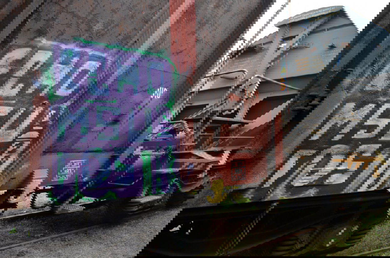 Graffiti Train - Photo by Hall3rOT - ECHO, MSU, FDS (2013)