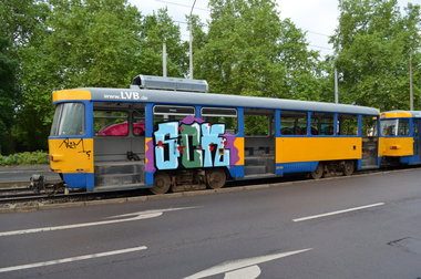 Graffiti Train - Photo by Hall3rOT - RAIM, SCK, TRAM (2014)