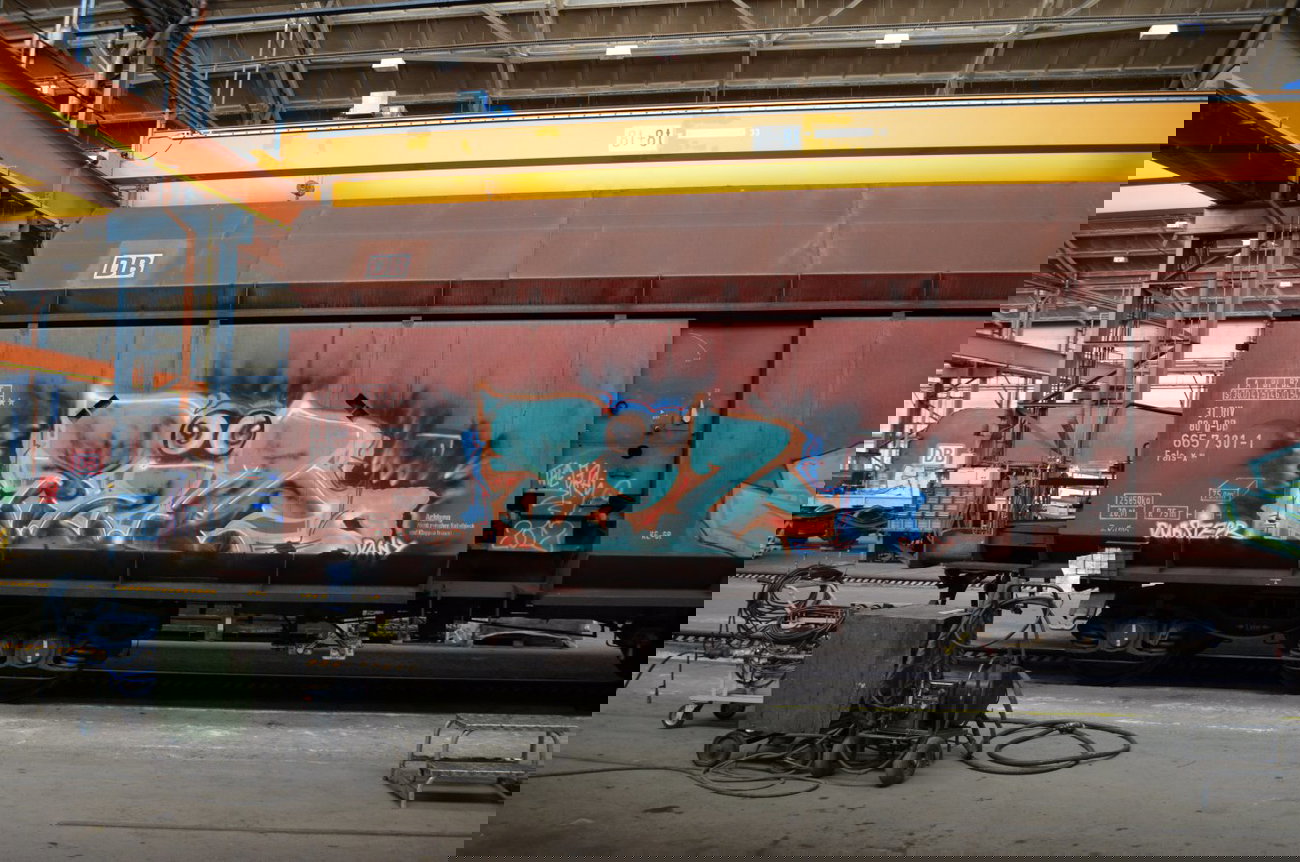 Graffiti Train - Photo by Hall3rOT - MAY, MY, DANY (2012)