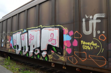 Graffiti Train - Photo by Hall3rOT - DDR, ÜF (2014)