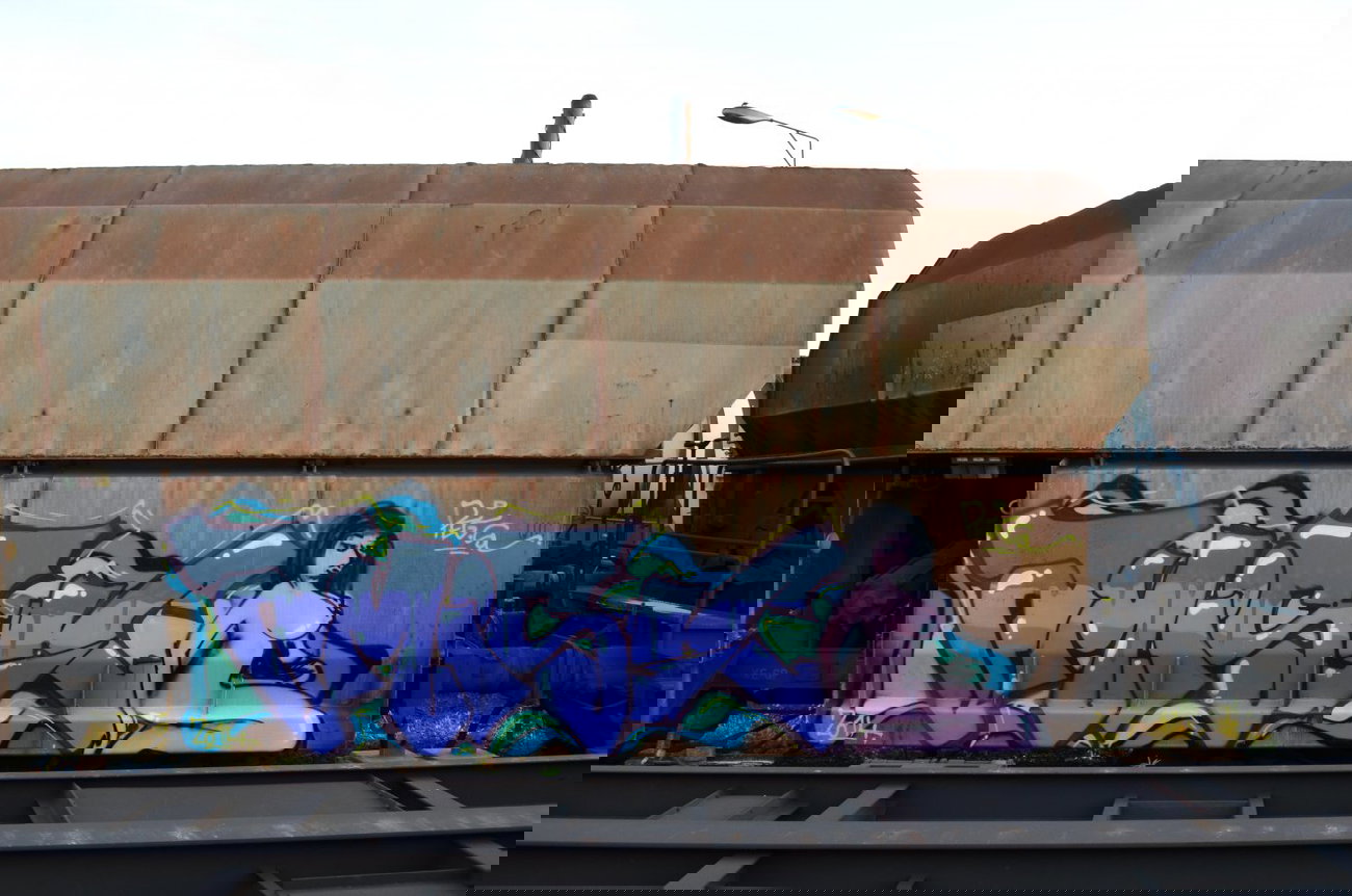 Graffiti Train - Photo by Hall3rOT - AMISK, PEG, SL (2014)