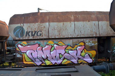 Graffiti Train - Photo by Hall3rOT - AMISK, PEG, SL (2014)