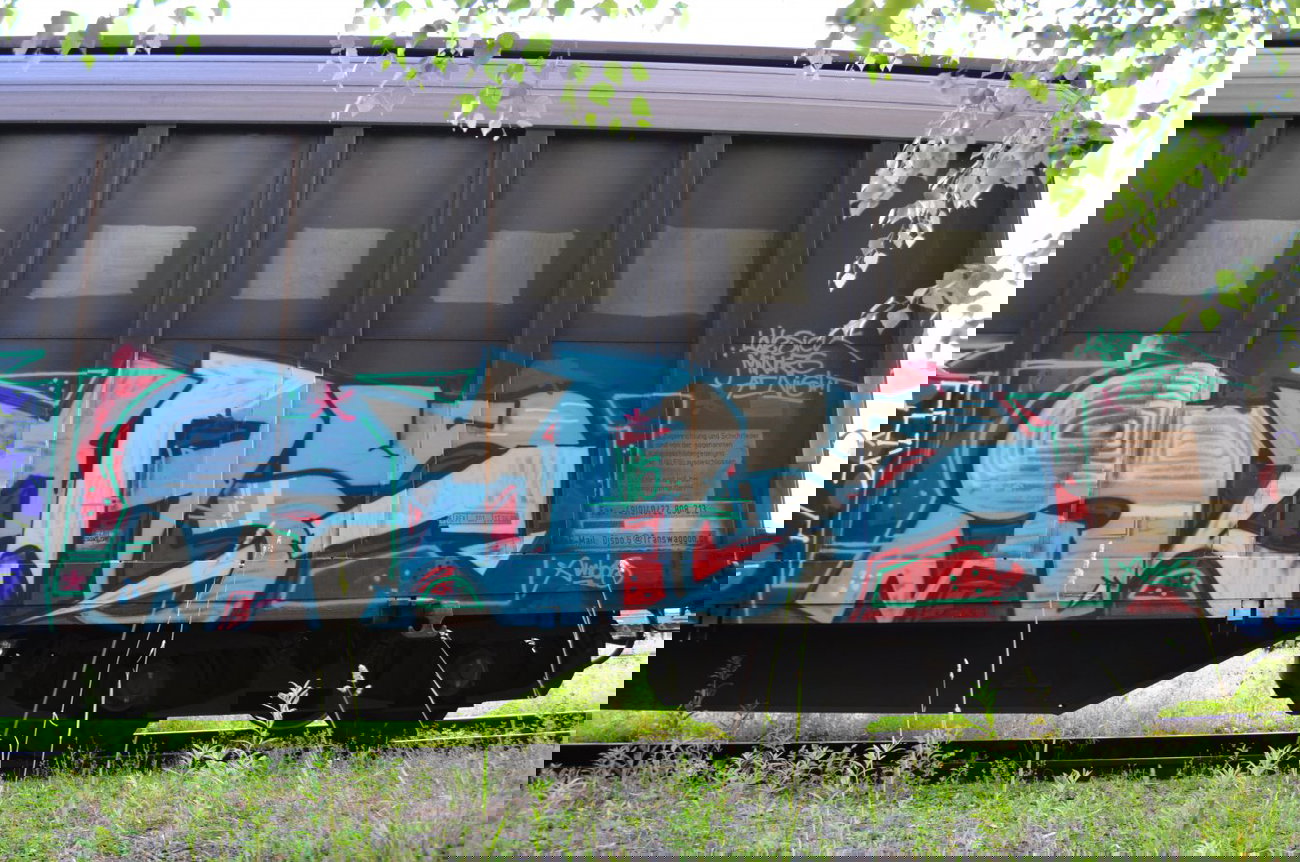 Graffiti Train - Photo by Hall3rOT - STAY, UPS, GÜTER