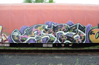 Graffiti Train - Photo by Hall3rOT - ATS, FUNKY, &